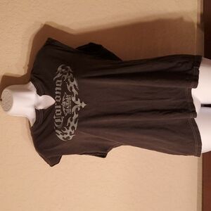 Corona VTG large sleeveless cut neck gray shirt